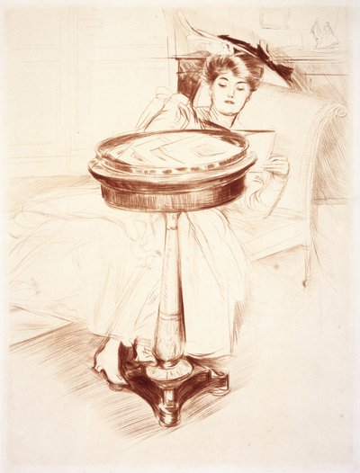 Woman Reading by Paul Cesar Helleu